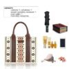 51CkBdnozHL.jpg Mairo Lifestyle Canvas Shoulder Bag Hobo Handbag Casual Aztec Tote Bag (Small)