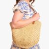 61TmXJuH-L.jpg Mairo Lifestyle Straw Wicker Handmade Boho Summer Beach Braided Shoulder Bag (Beige)
