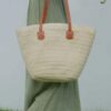 Mairo Lifestyle Straw Handmade Boho Summer Beach Shoulder Bag (Beige 2)