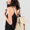 Mairo Lifestyle Straw Wicker Handmade Boho Summer Beach Backpack Bag (Beige)
