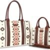 71aBv8GaHL.jpg Mairo Lifestyle Canvas Shoulder Bag Hobo Handbag Casual Aztec Tote Bag (Small)