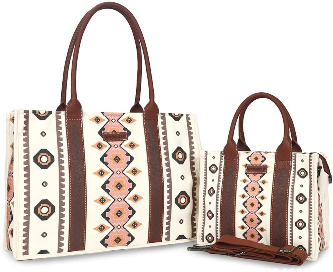 71aBv8GaHL.jpg Mairo Lifestyle Canvas Shoulder Bag Hobo Handbag Casual Aztec Tote Bag (Small)