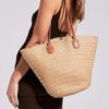 81NZqbCTtBL.jpg MAIRO LIFESTYLE Straw Handmade Boho Summer Beach Shoulder Bag (Brown 2)